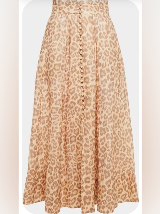Zimmermann Dresses & Skirts - Zimmerman Leopard Print Midi Skirt